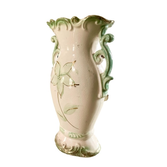 Vintage Relco Japan Hand-Painted Spill Vase Planter Mid Century - Double Handle - Picture 8 of 16